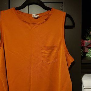 💙 BOGO FREE - A New Day Orange Tank Top - Size Large